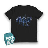 Batman Bat Glow in the Dark Black Kids T-Shirt - Bulk Buy