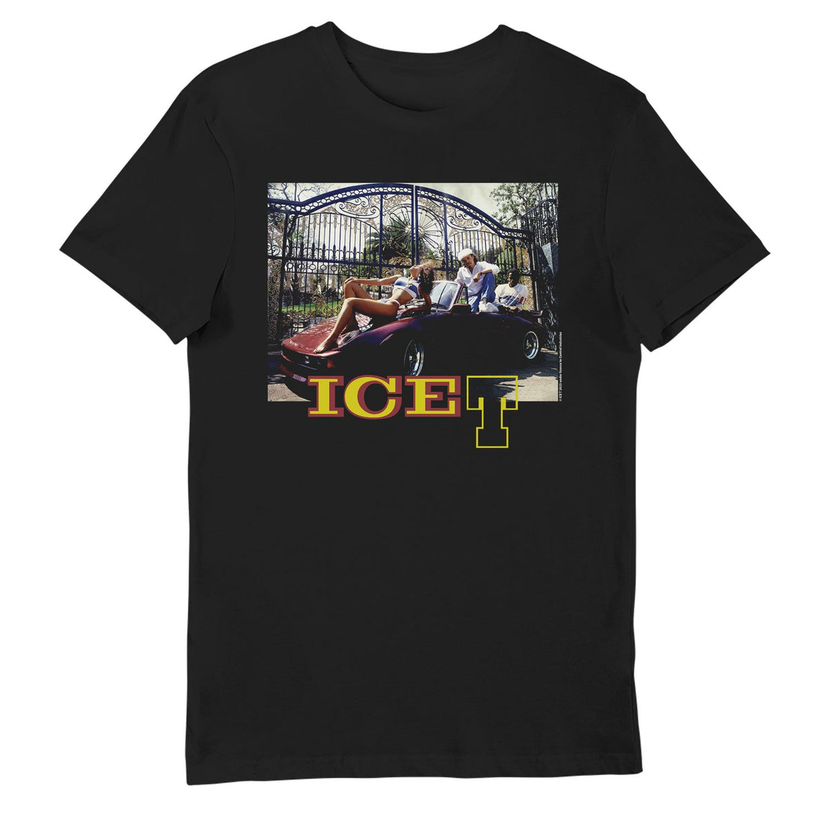 Ice T Black Printed Music T-Shirt -2XL