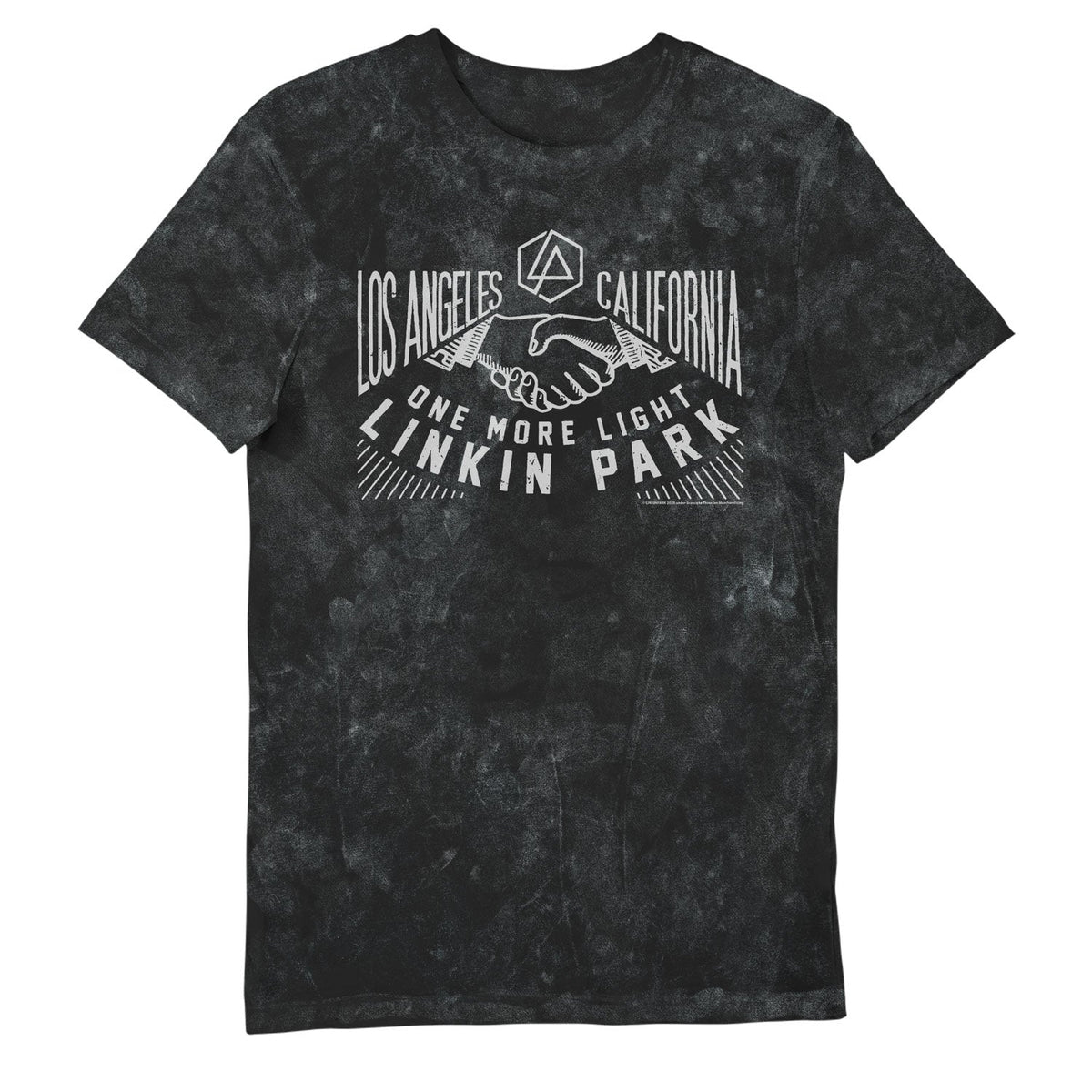 Linkin Park Hands Black Snow Wash Printed Music T-Shirt