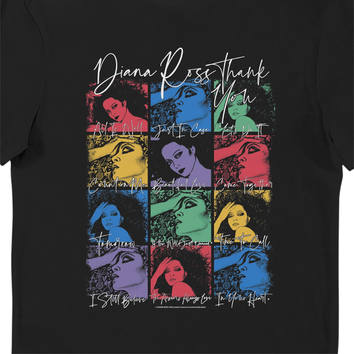Diana Ross Thankyou Pop Art T-Shirt