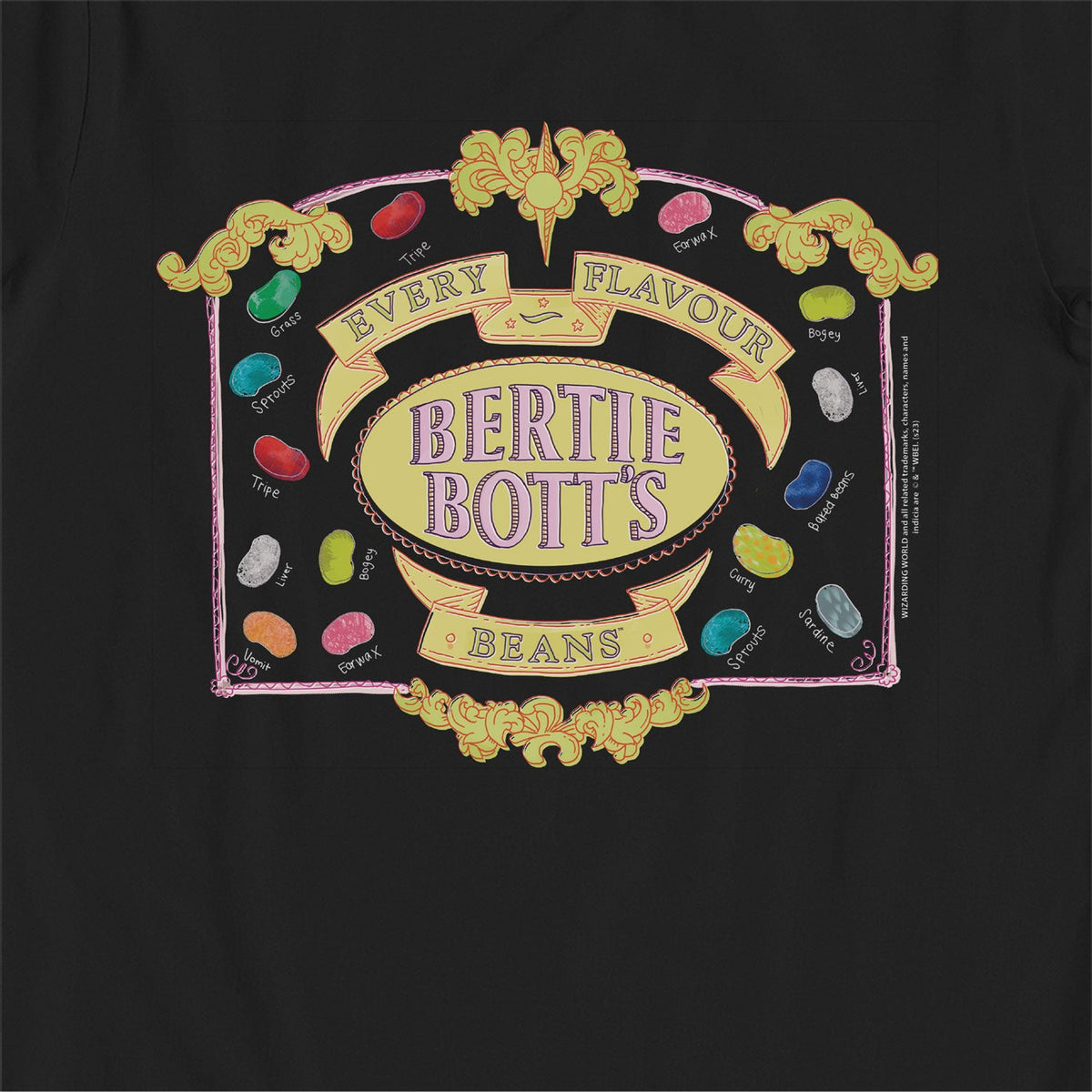 Harry Potter Honeydukes Bertie Botts Black Kids T-Shirt