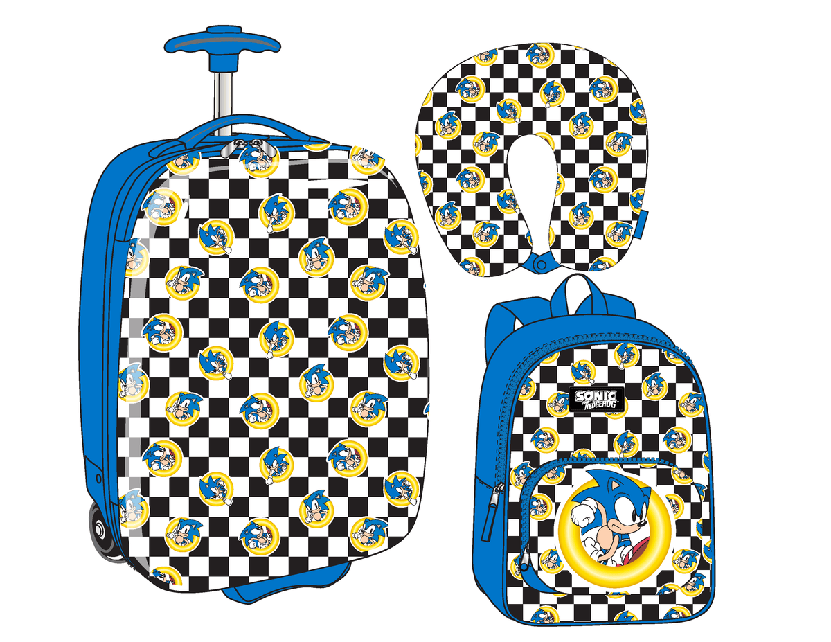 Blue Backpacks Front