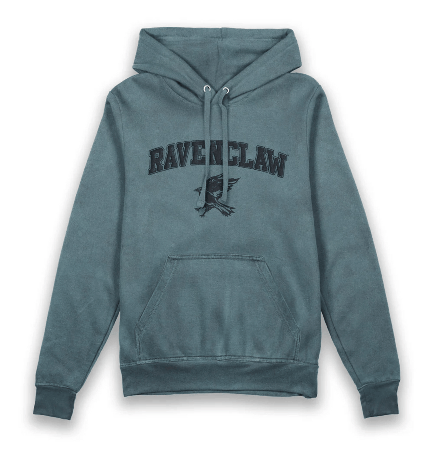 Blue Printed Hoody Front