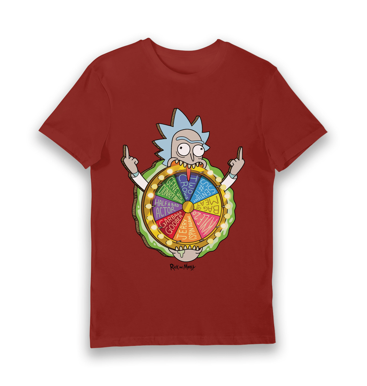 Brick Red Printed T-shirt Front