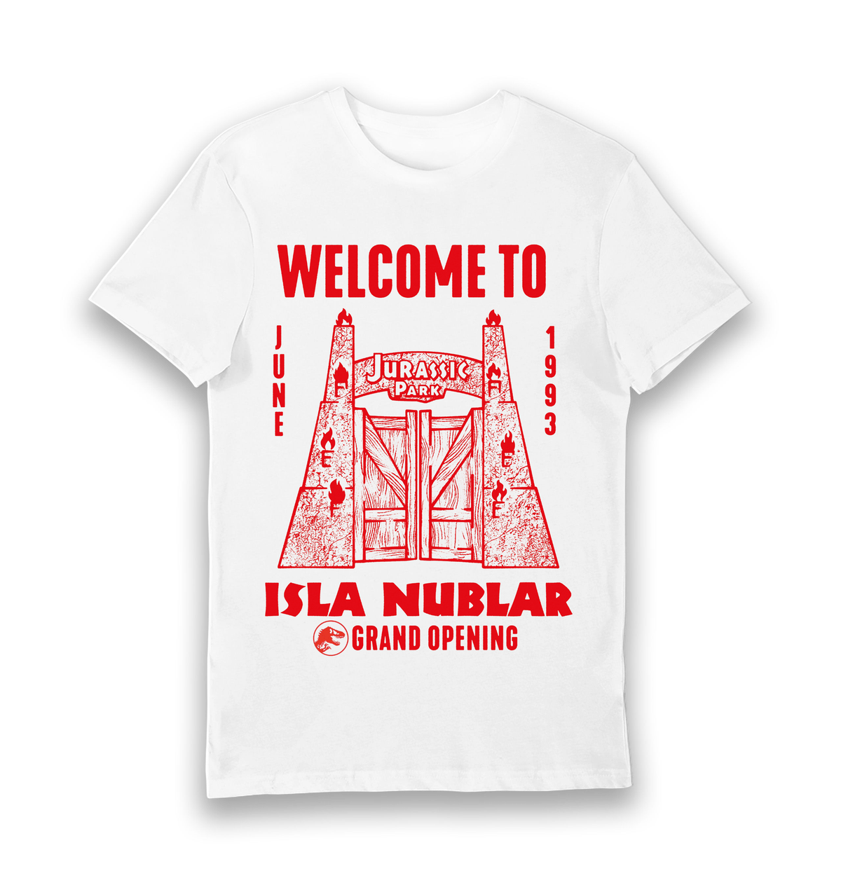 White Printed T-shirt Front