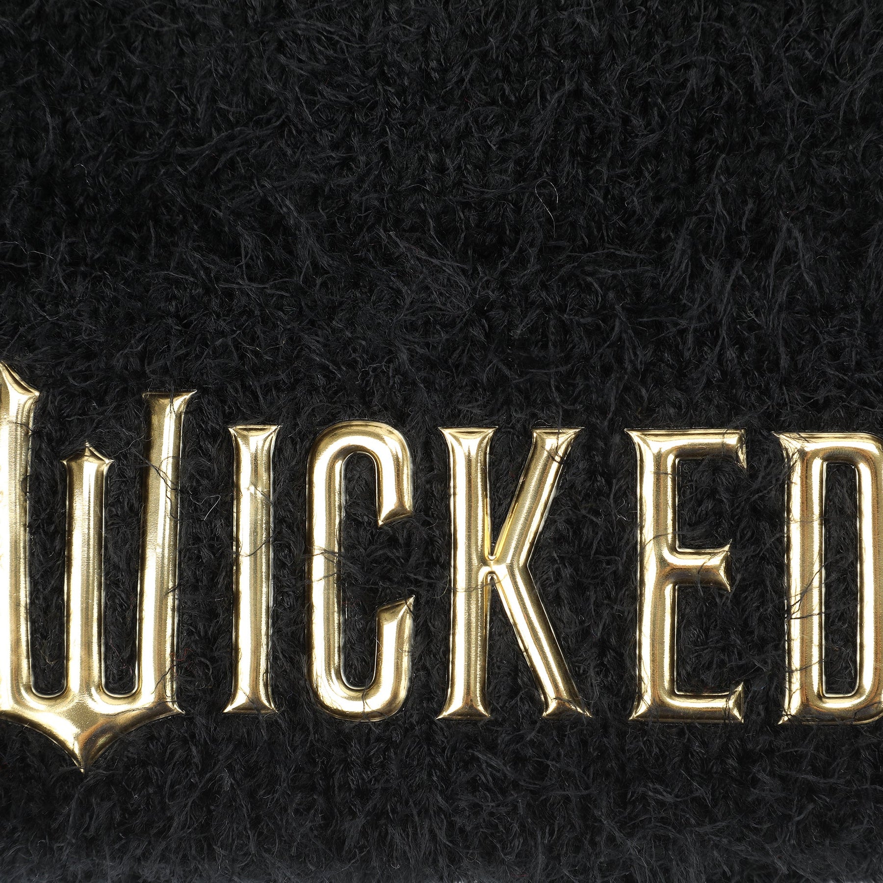 Wicked Soft Fuzzy Cuff Black Beanie