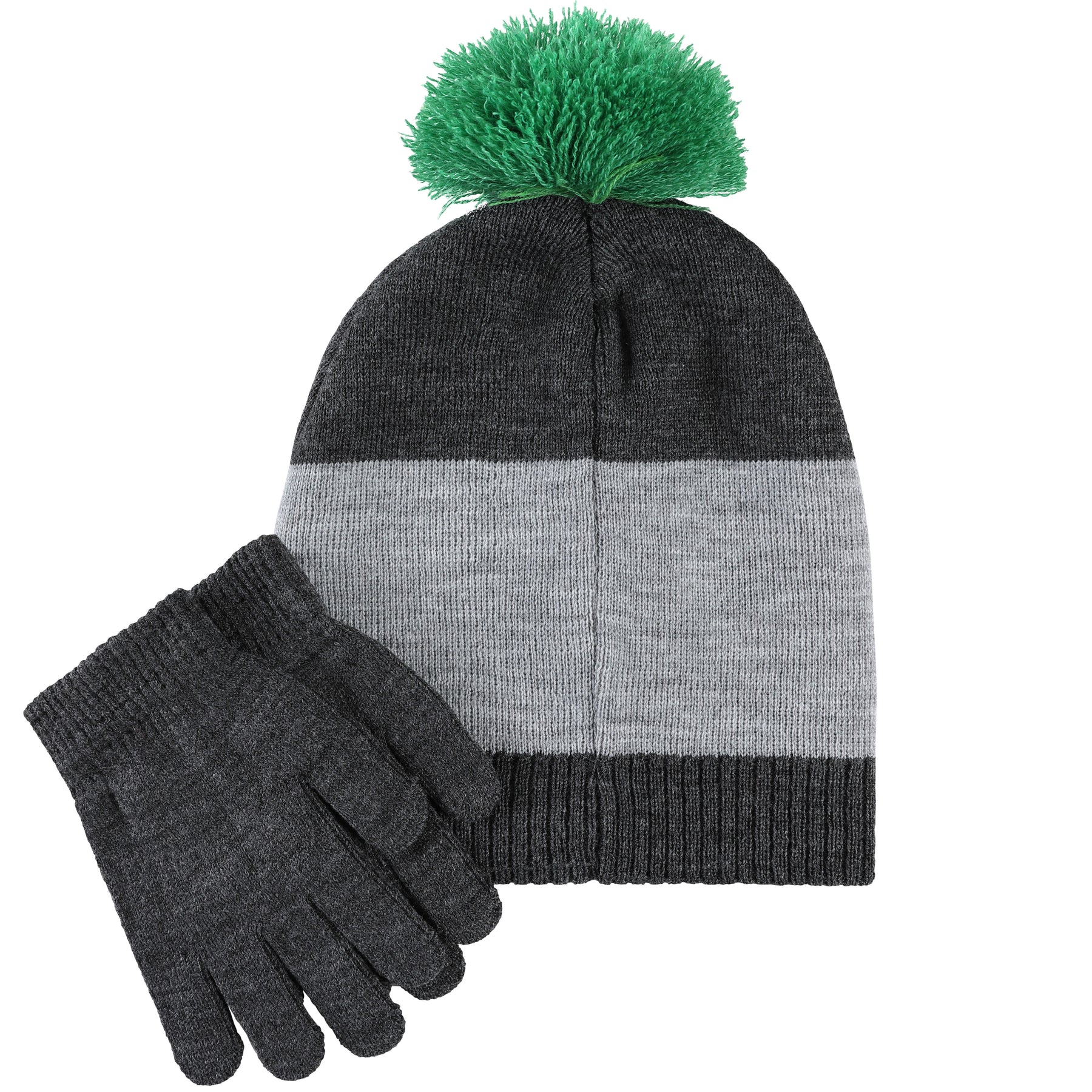 Minecraft Creeper Bobble Hat & Glove Set Kids Gaming Gift Idea Boys
