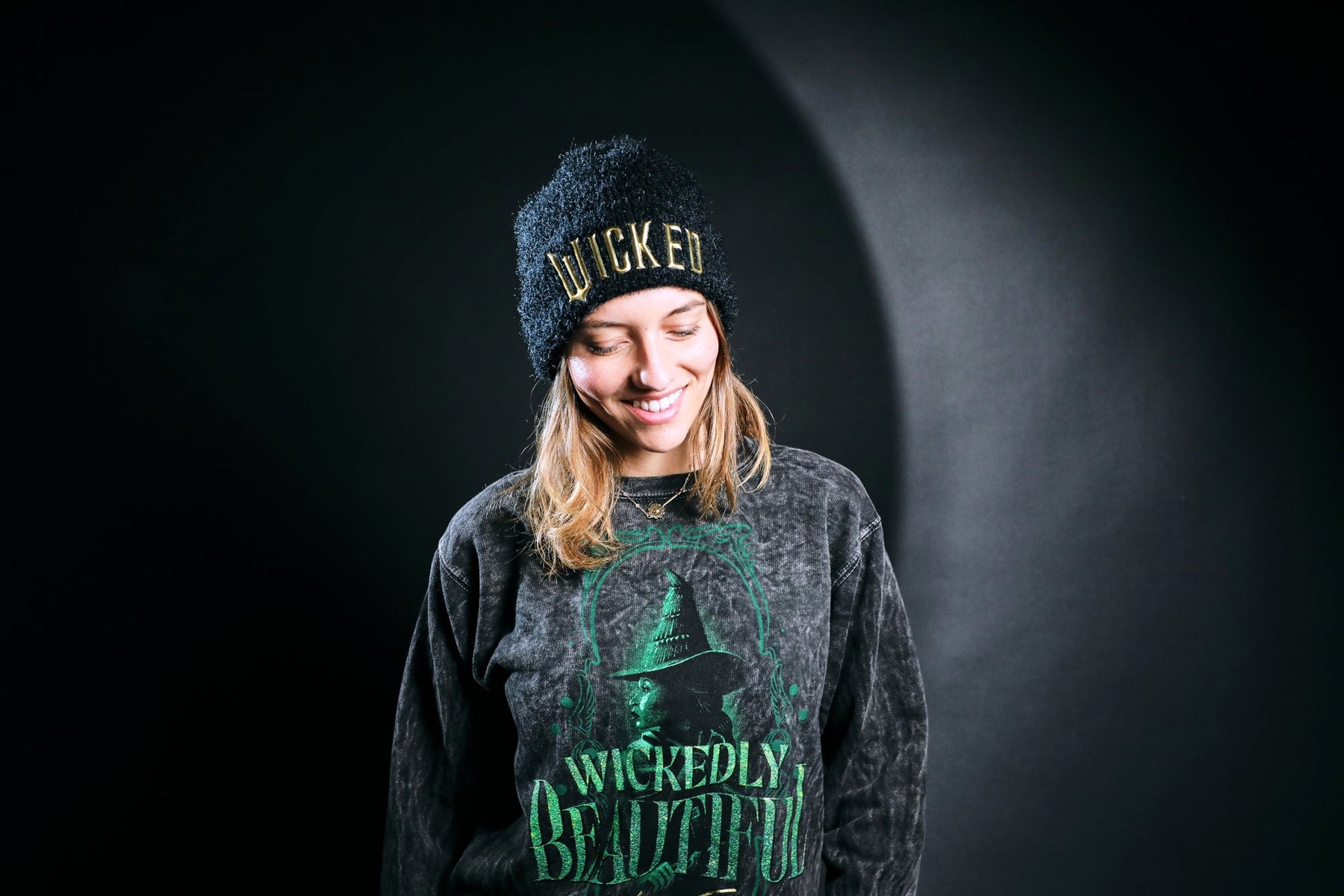 Wicked Soft Fuzzy Cuff Black Beanie