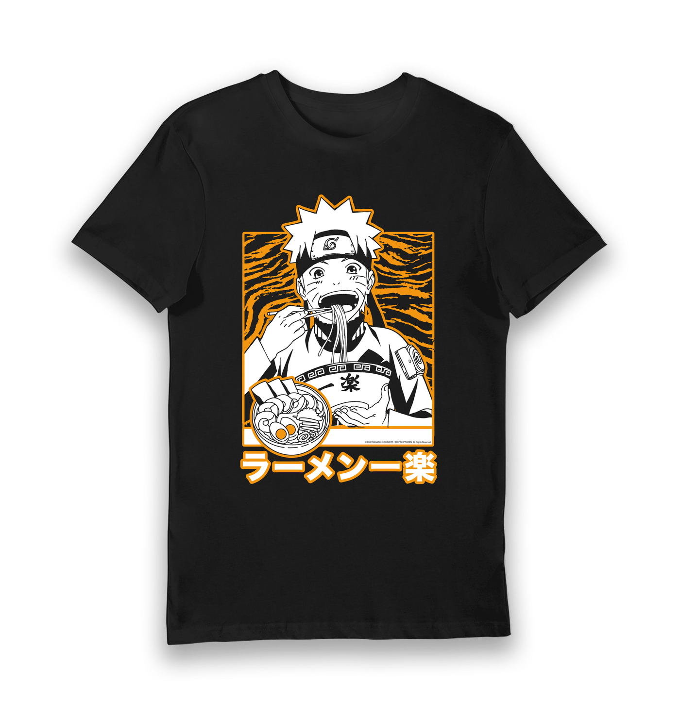 Black Printed T-shirt Front