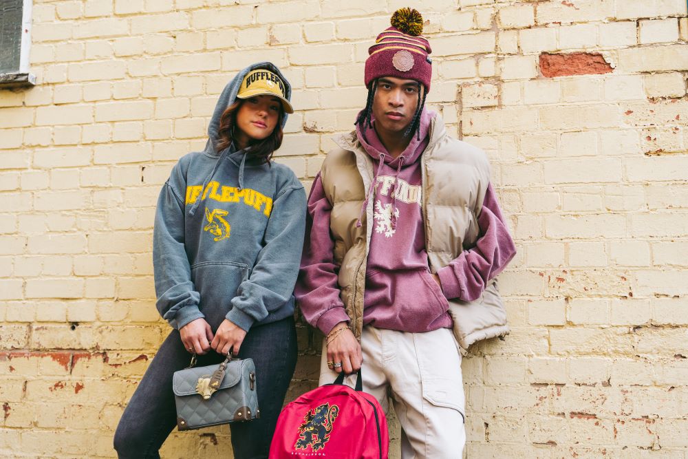 Harry Potter Hufflepuff Striped Pom Beanie