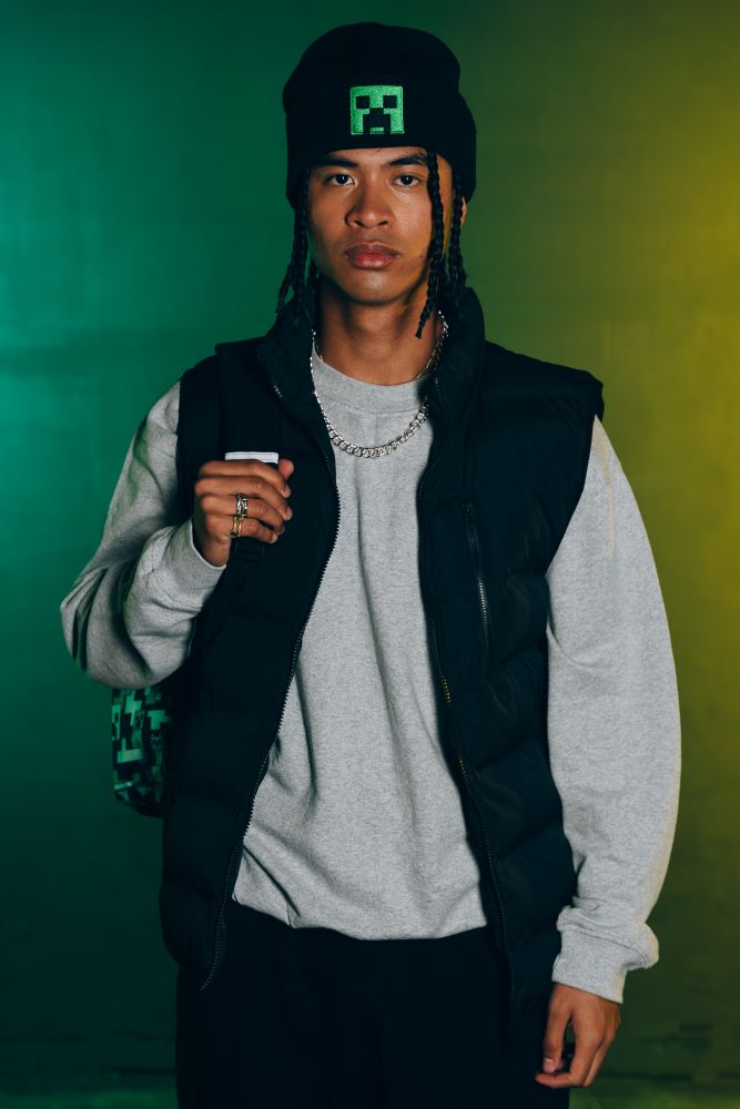 Minecraft Creeper Embroidered Adults Beanie