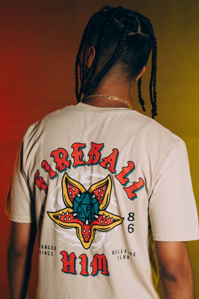 Stranger Things Fireball Him Adults T-Shirt