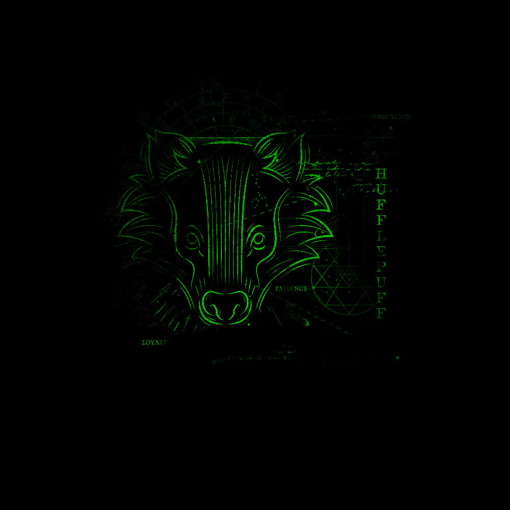 Harry Potter Hufflepuff House Glow in The Dark T-Shirt