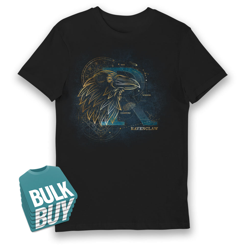 Harry Potter Ravenclaw House Glow in The Dark T-Shirt Bulk Buy