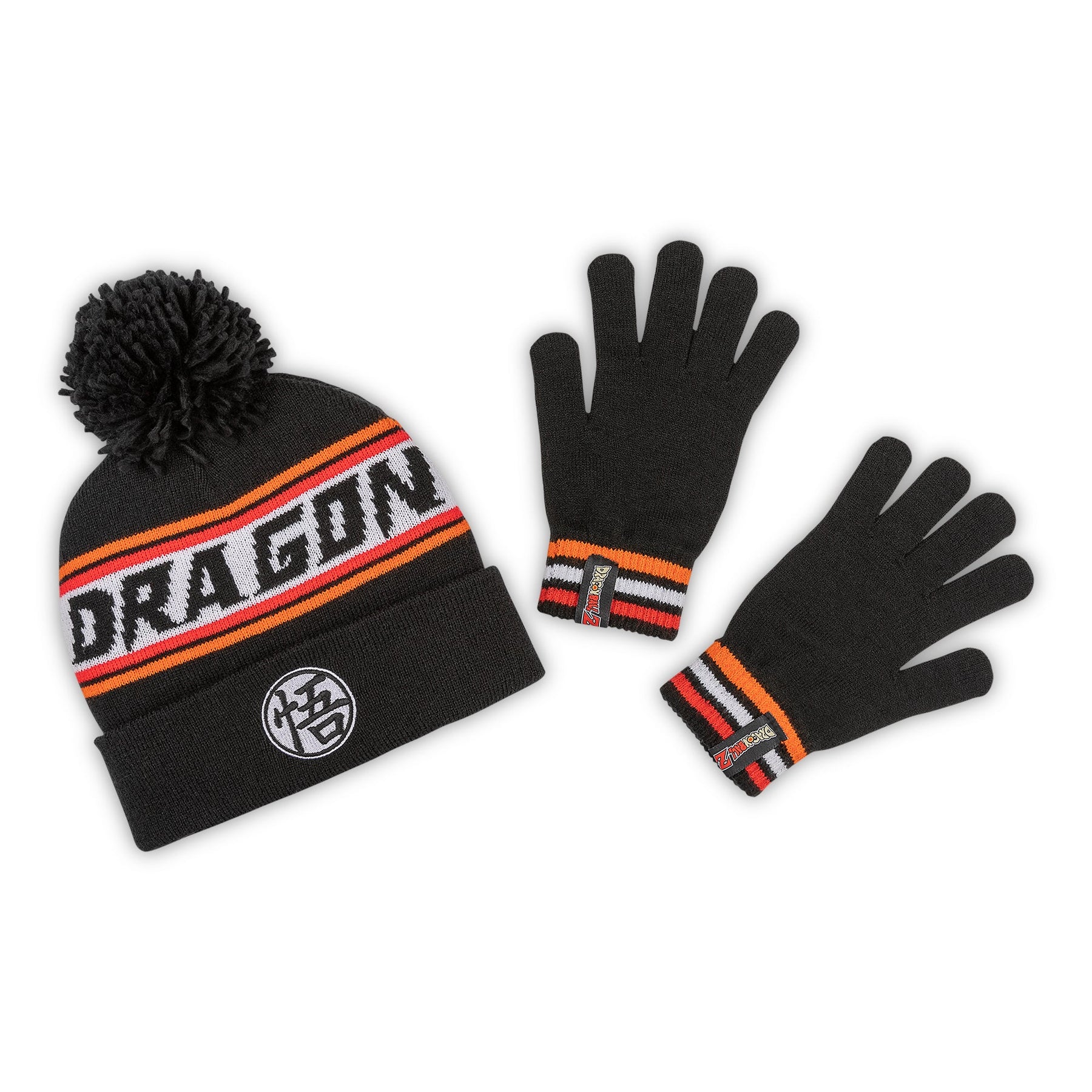Dragon Ball Z Kids Pom Pom Beanie & Glove Set