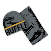 Harry Potter Hufflepuff Luxury Adults Beanie & Jacquard Scarf Set
