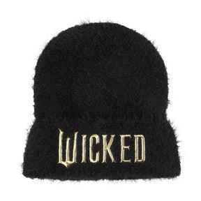 Wicked Soft Fuzzy Cuff Black Beanie