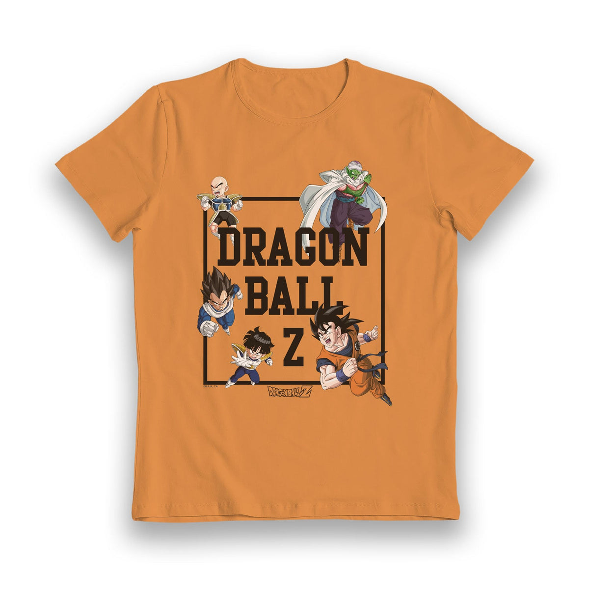 Dragon Ball Z Characters Orange Wash T-Shirt