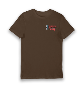 Brown Printed T-shirt Front
