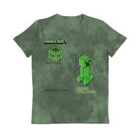 Minecraft Creeper Hissss Boom Tie Dye Kids T-Shirt