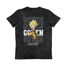 Dragon Ball Z Goten Kids Black Snow Wash T-Shirt