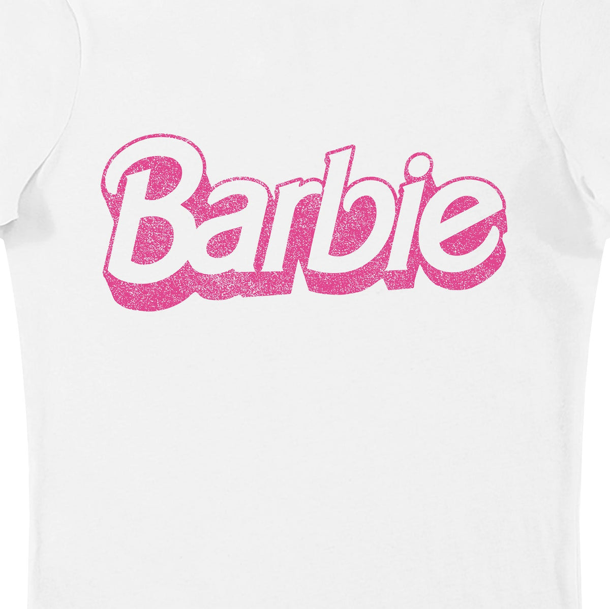 Barbie Distressed Logo Ladies T-Shirt