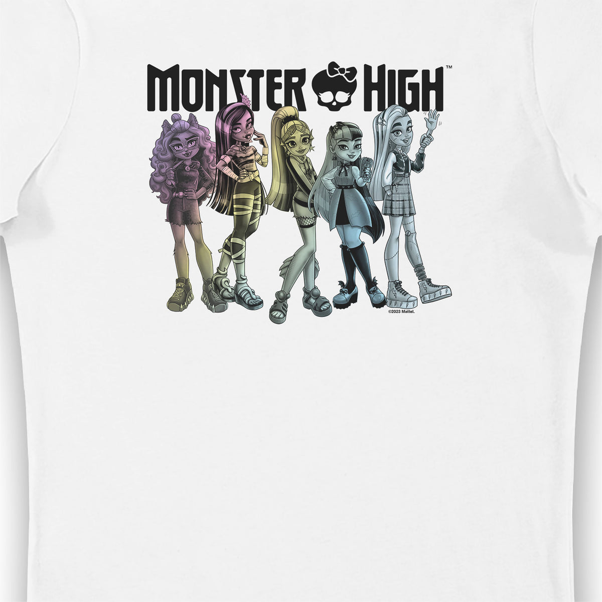 Monster High Characters Ladies Fit T-Shirt