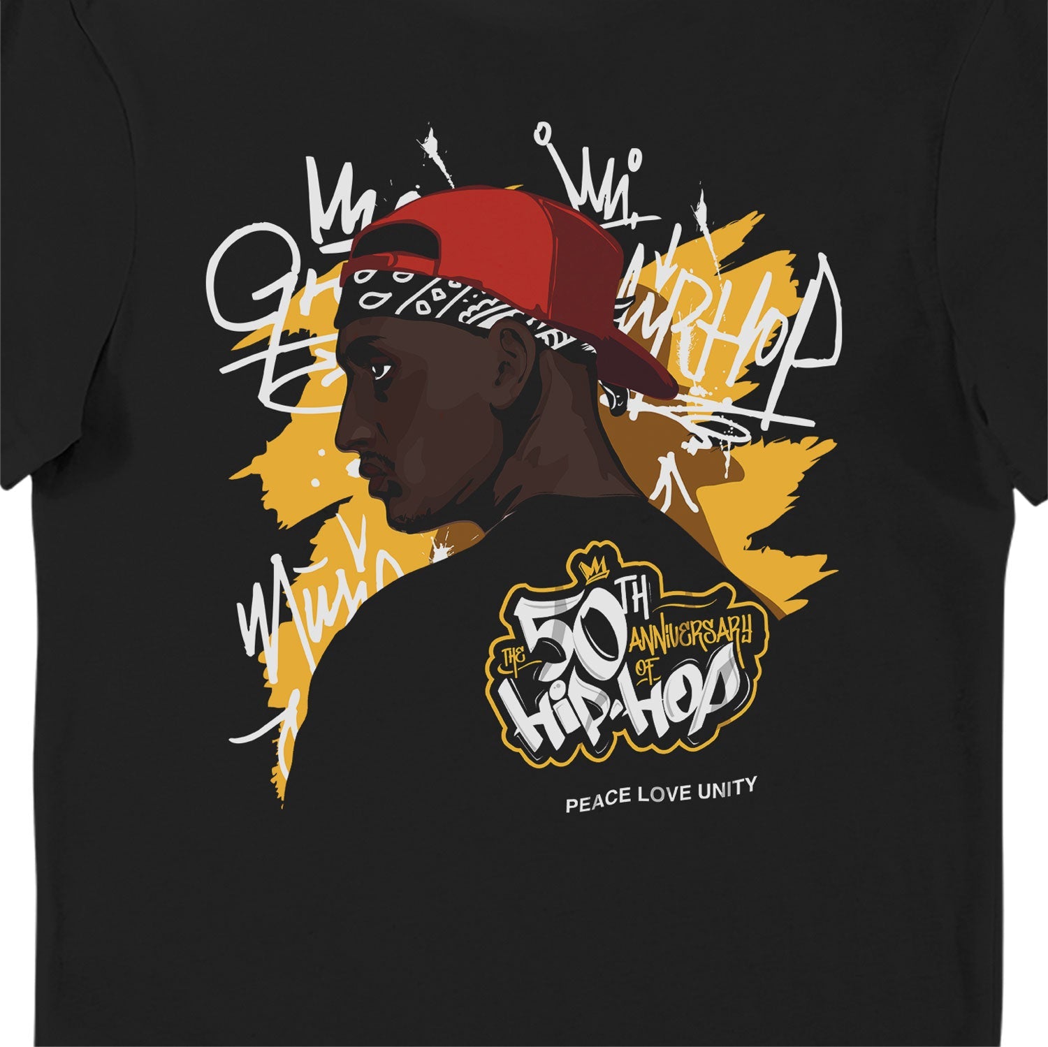 Peace Love Unity 50 Years Hip Hop T-Shirt