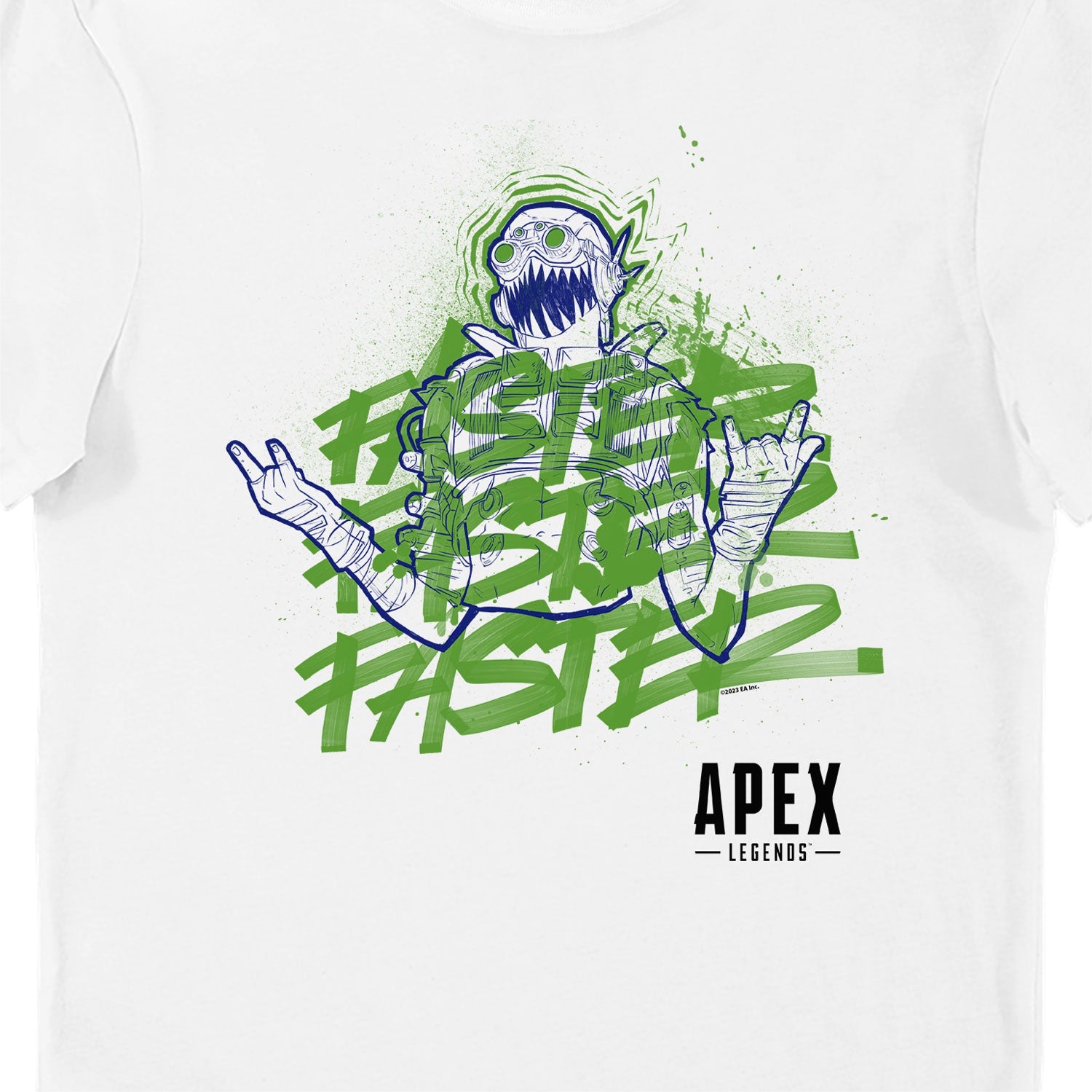 Apex Legends Octane Faster White Adults Unisex T-Shirt