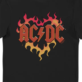 AC DC Black Flame Printed Music T-Shirt