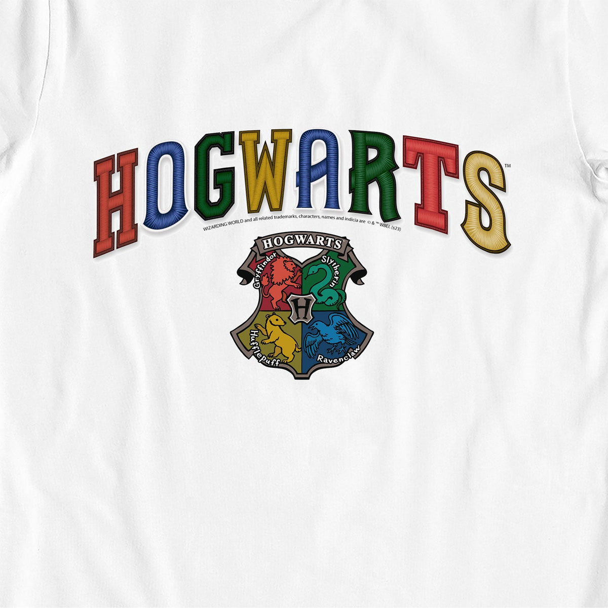 Harry Potter Hogwarts House Crest White Kids T-Shirt