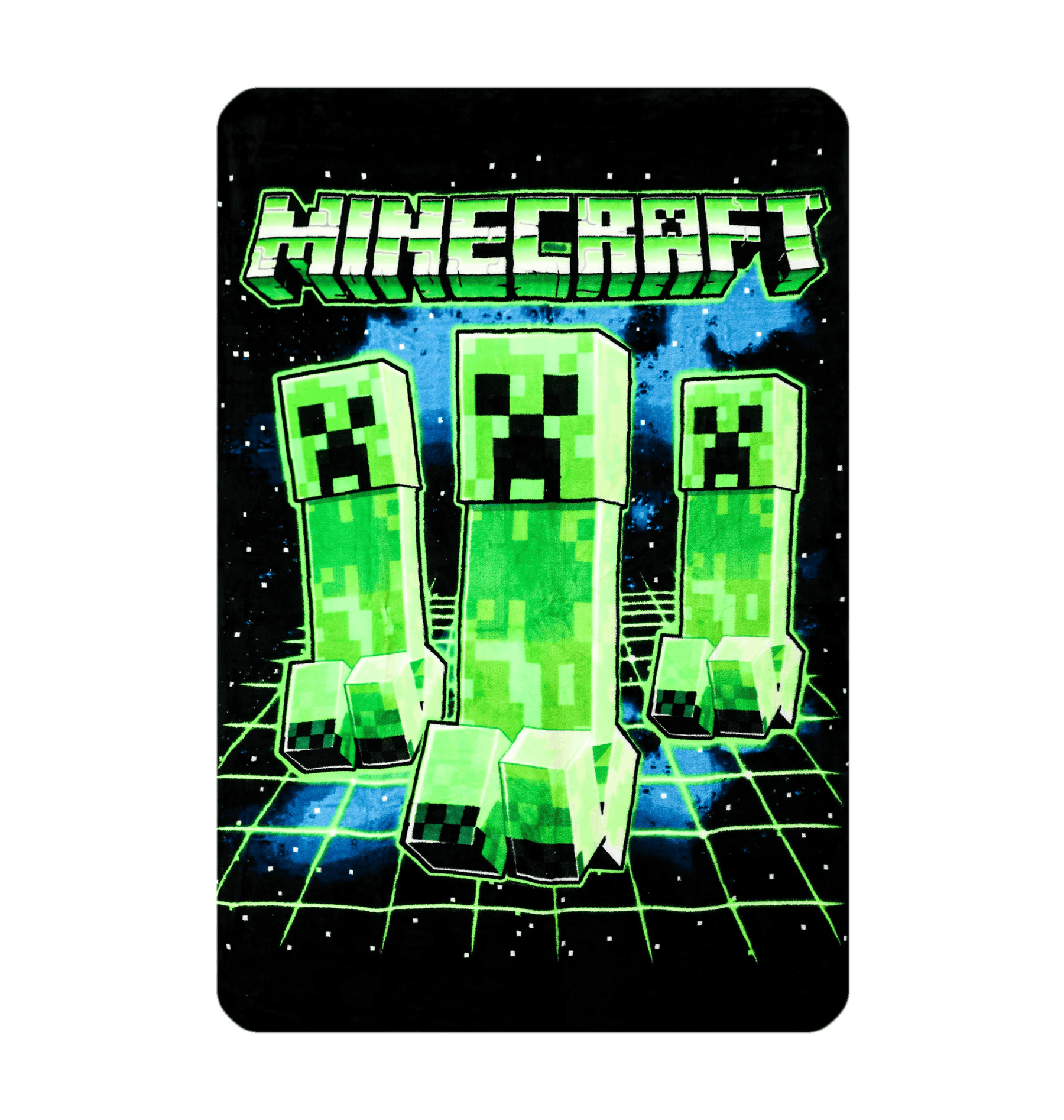 Black & Green Blanket Front