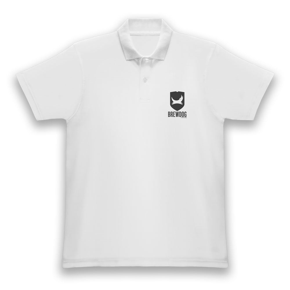 BrewDog United We Stand White Adults Polo Shirt