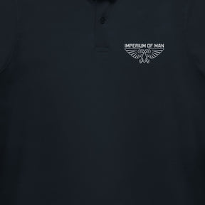 Warhammer 40,000 Imperium Of Man Aquila Adults Navy Polo Shirt