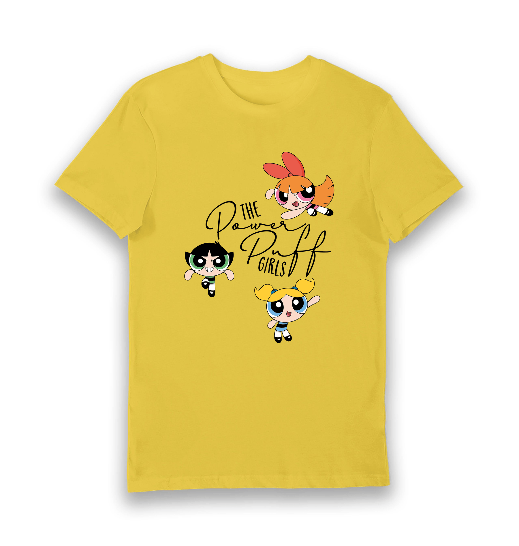 Yellow Printed T-shirt Front