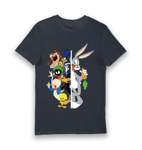 Navy Printed T-shirt Front