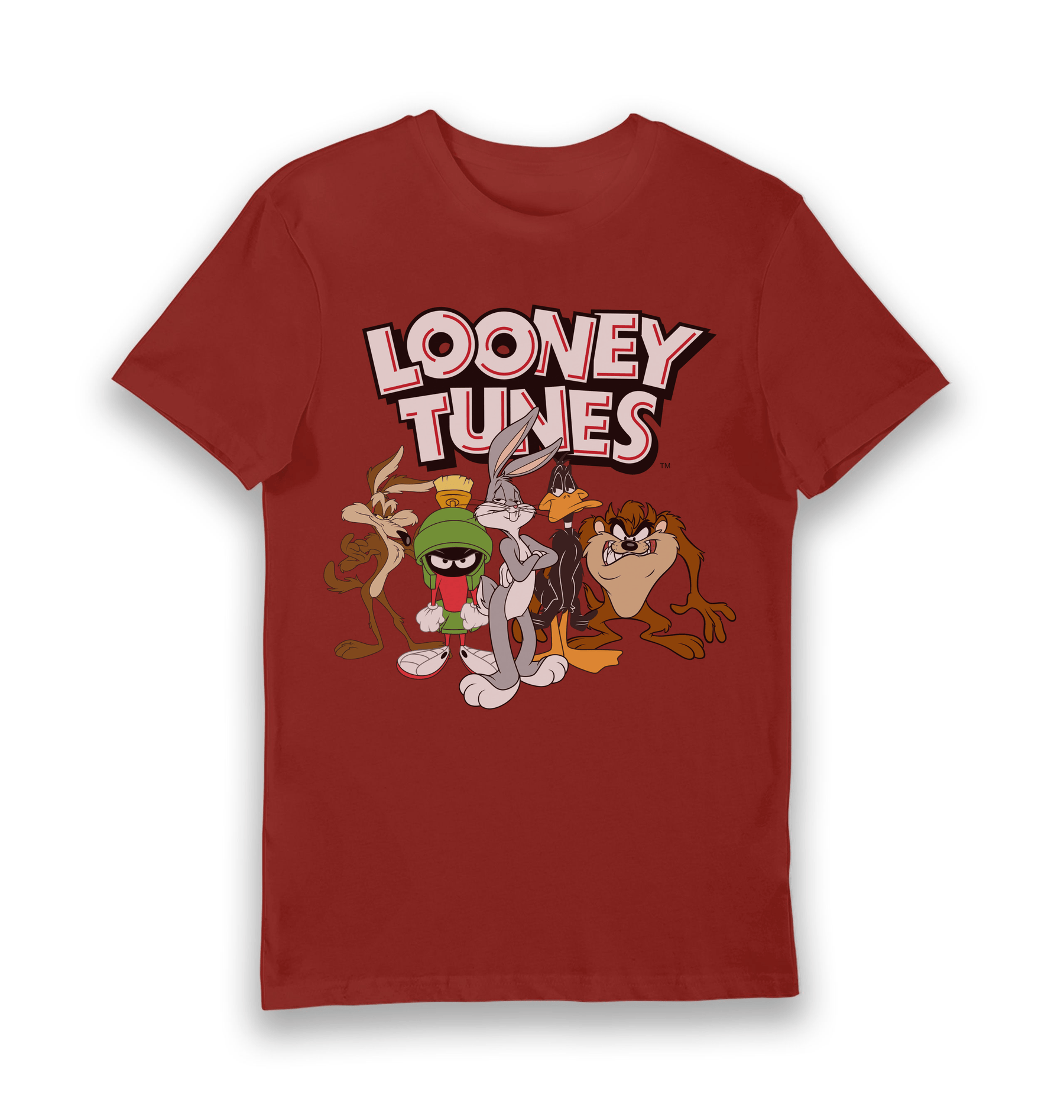 Brick Red Printed T-shirt Front