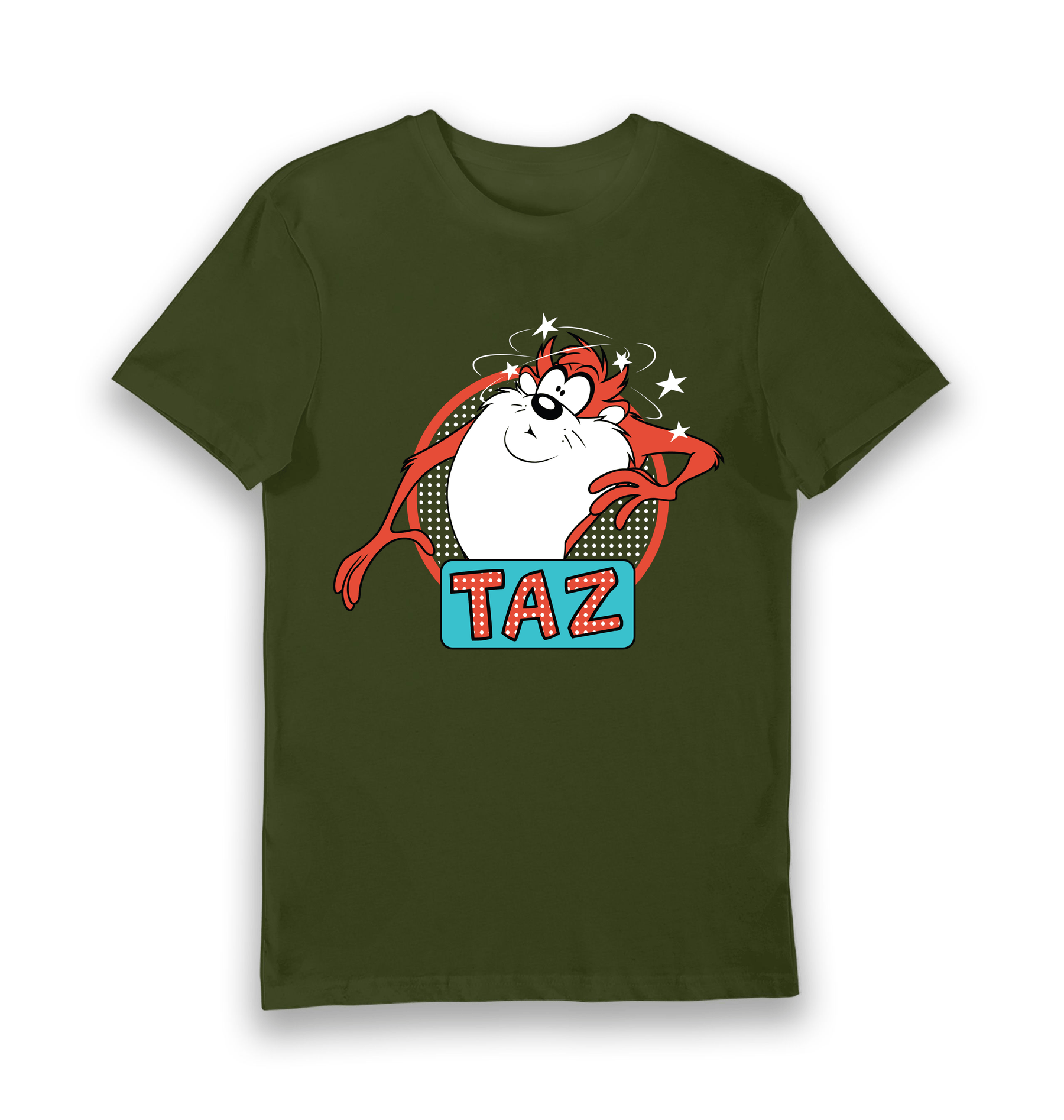 Forest Green Printed T-shirt Front