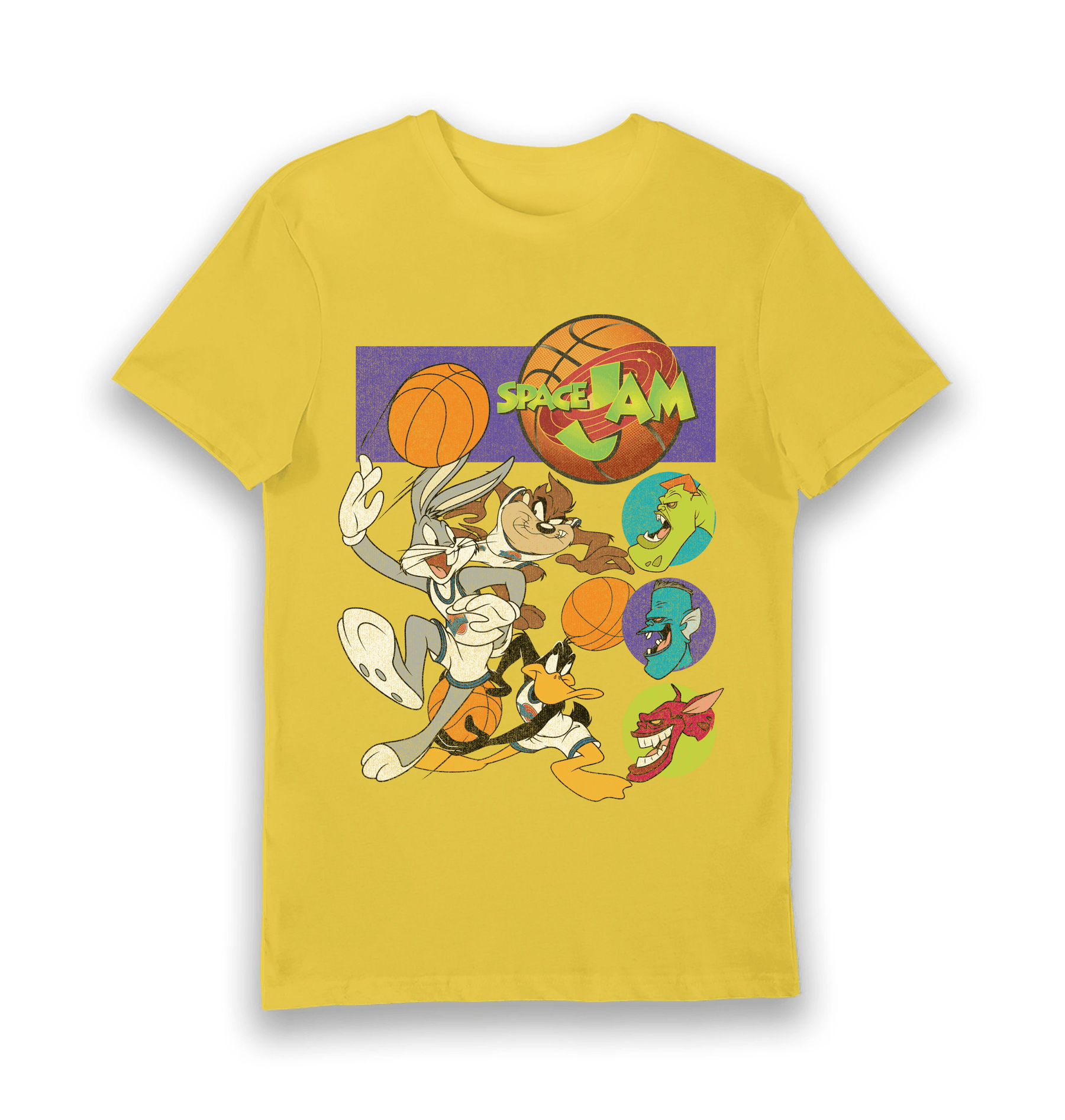 Yellow Printed T-shirt Front