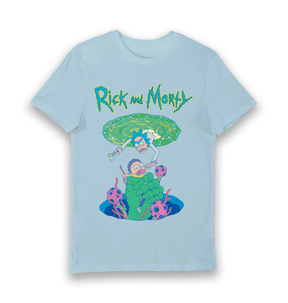 Light Blue Printed T-shirt Front