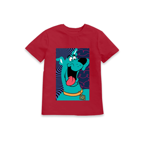 Red Printed Kids T-Shirt Front