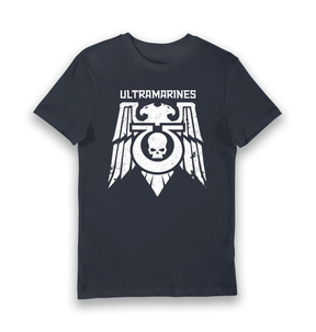 Navy Printed T-shirt Front