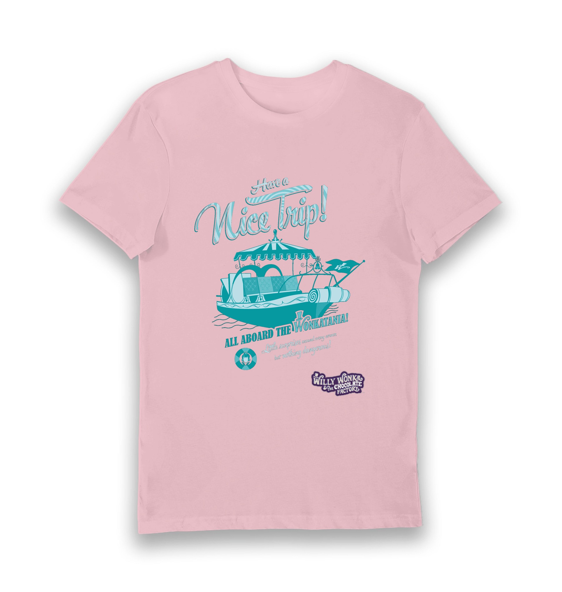 Pink Printed T-shirt Front