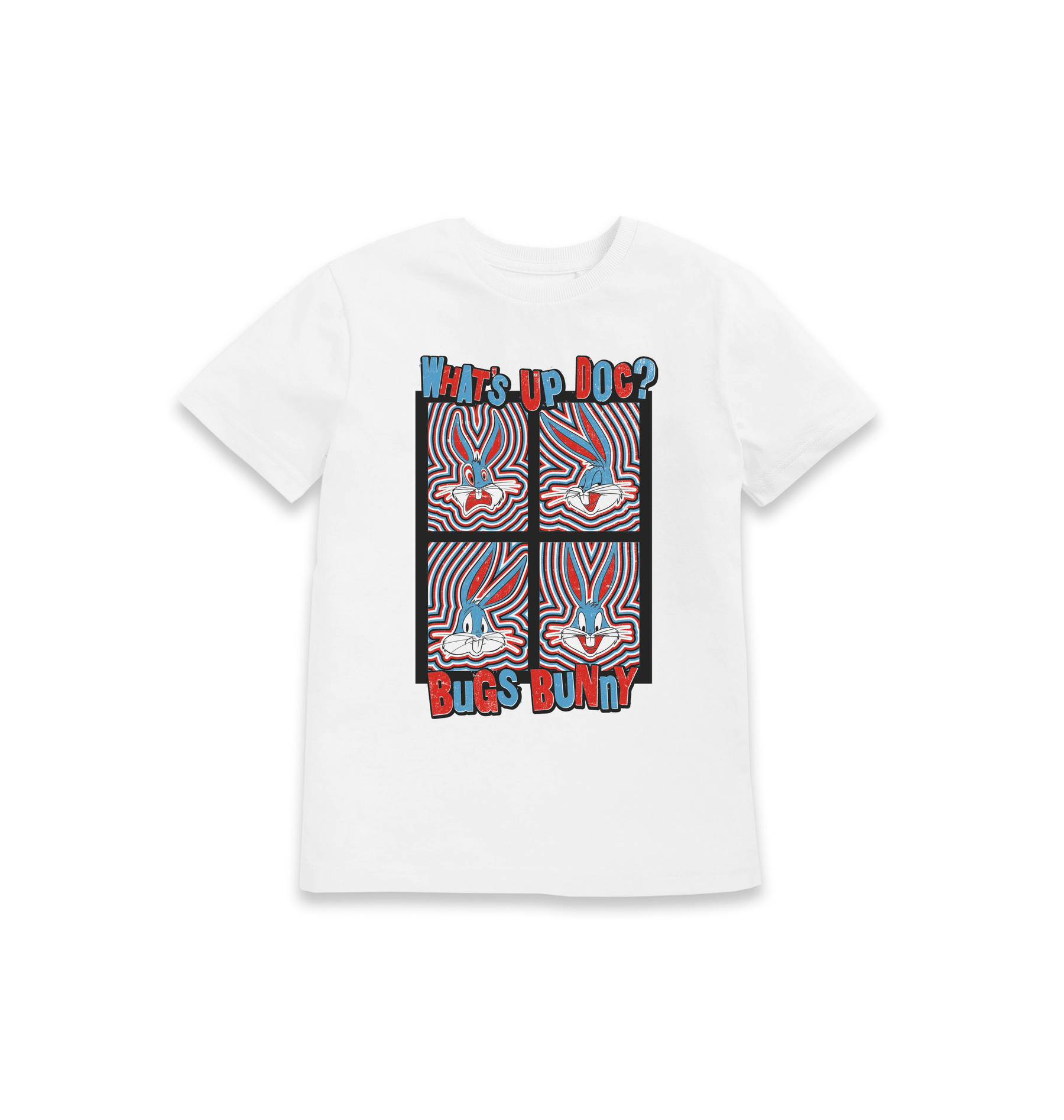 White Printed Kids T-Shirt Front