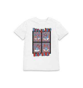 White Printed Kids T-Shirt Front