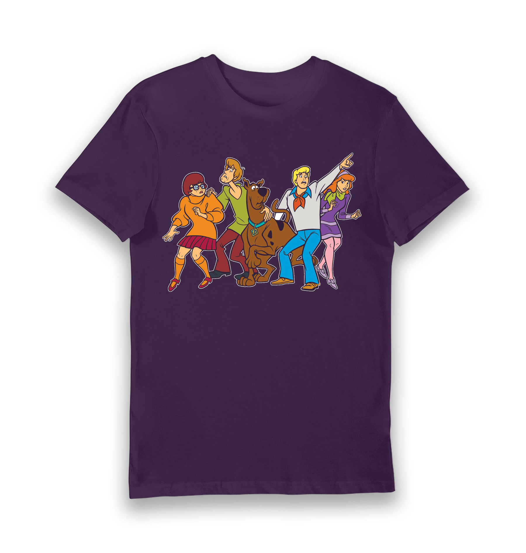 Purple Printed T-shirt Front