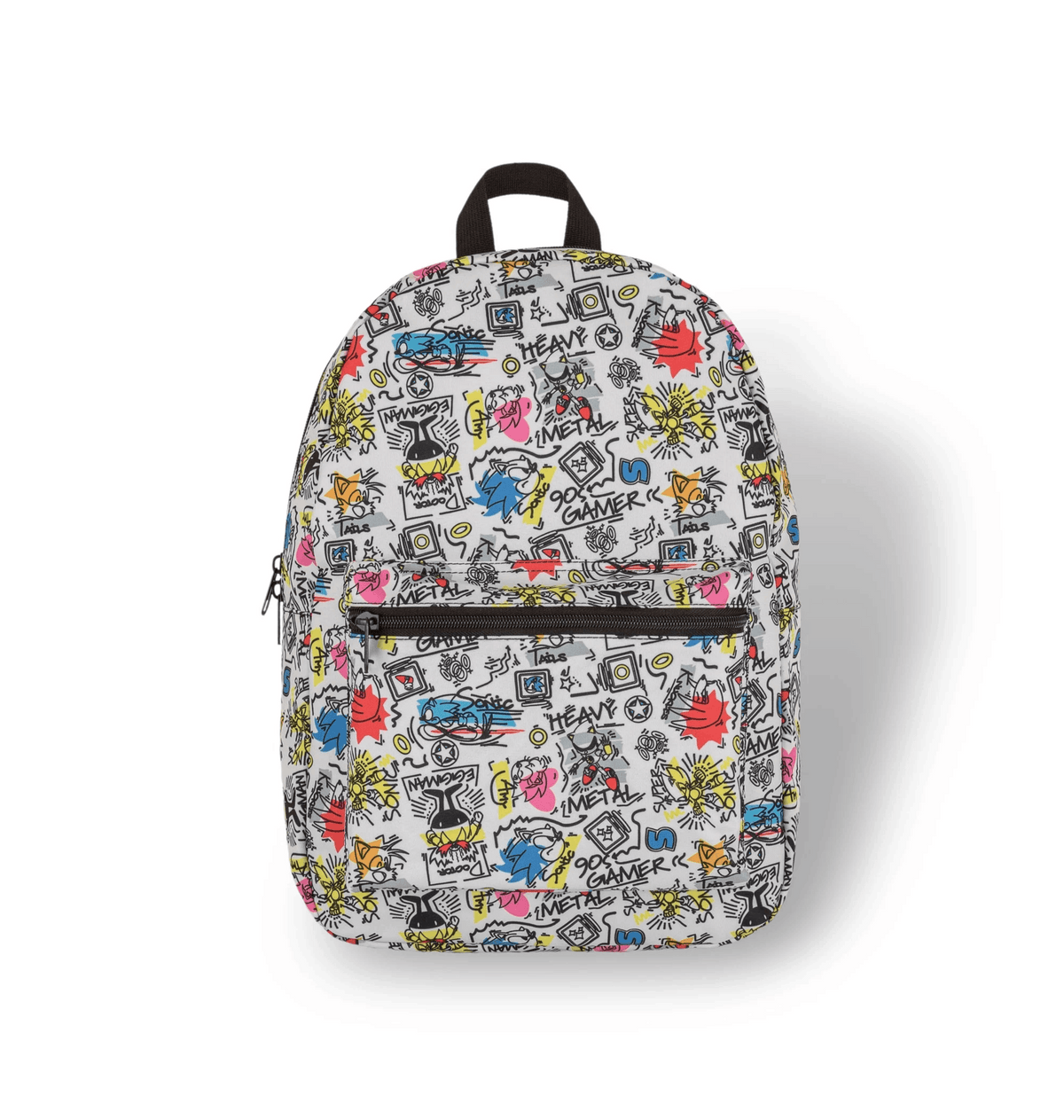 White Backpacks Front