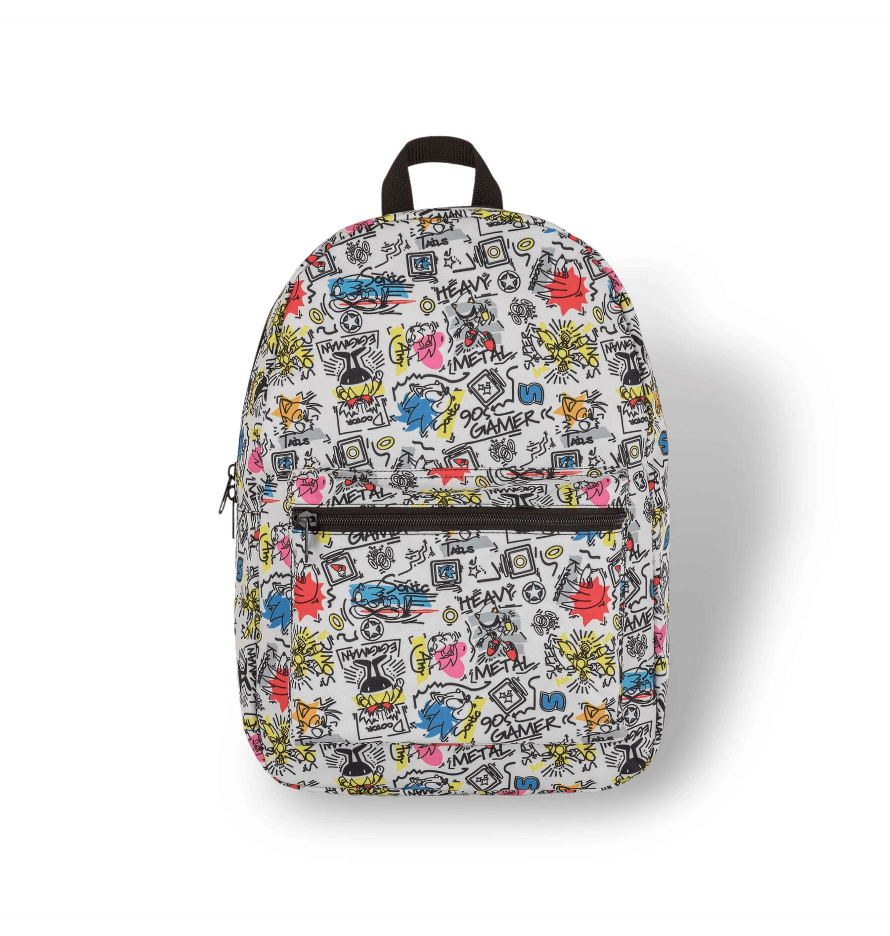 White Backpacks Front