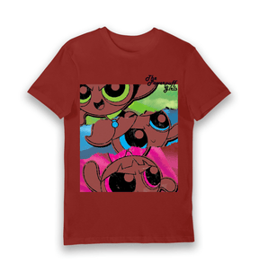 Brick Red Printed T-shirt Front