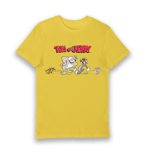 Yellow Printed T-shirt Front